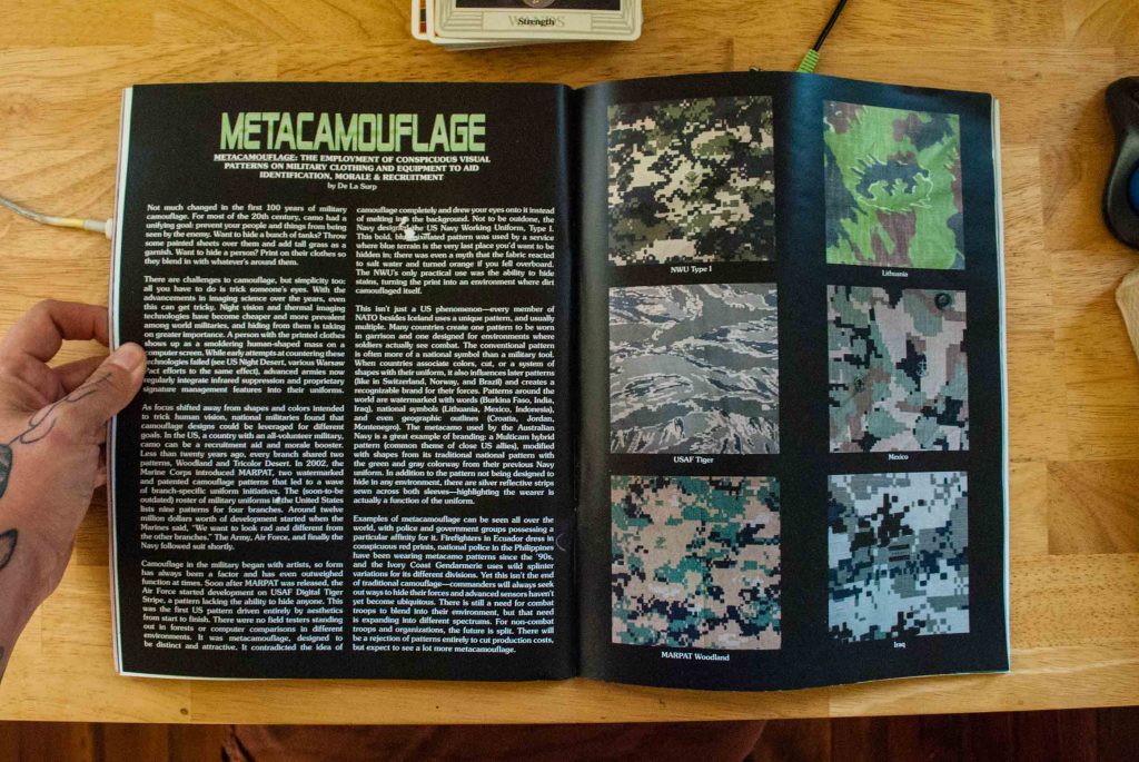a feature spread on the rise of metacamouflage in the military