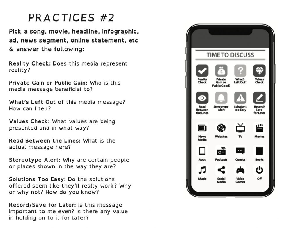 A screencapture of the interior practices from the booklet PDF