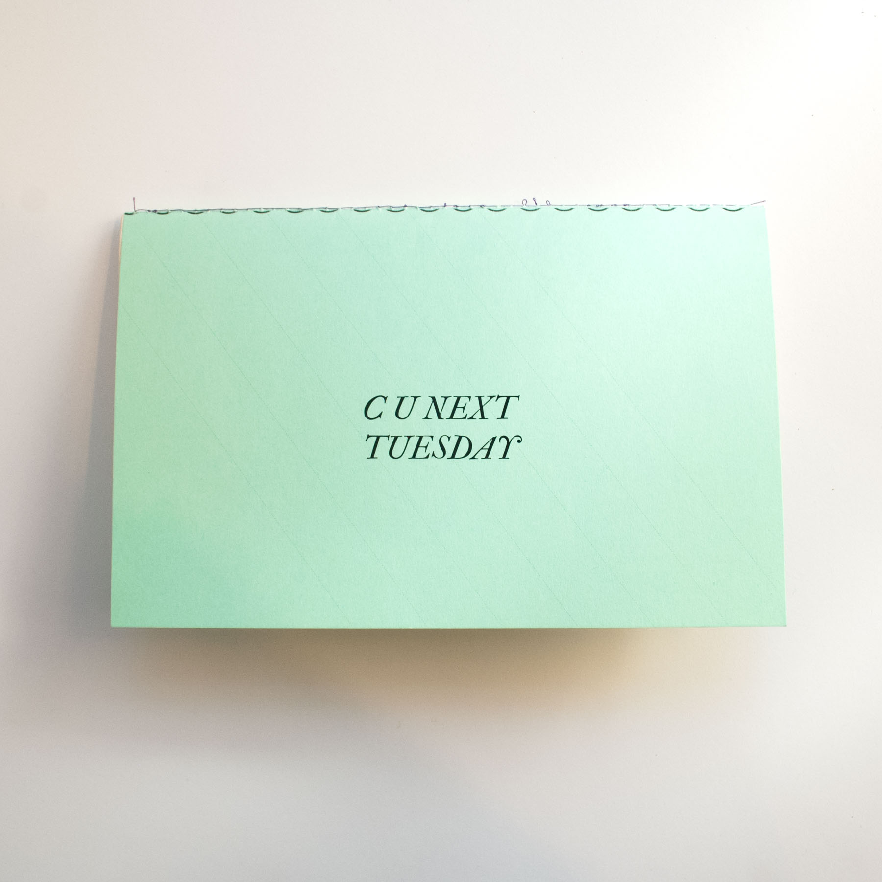 2016 version of C U Next Tuesday planner