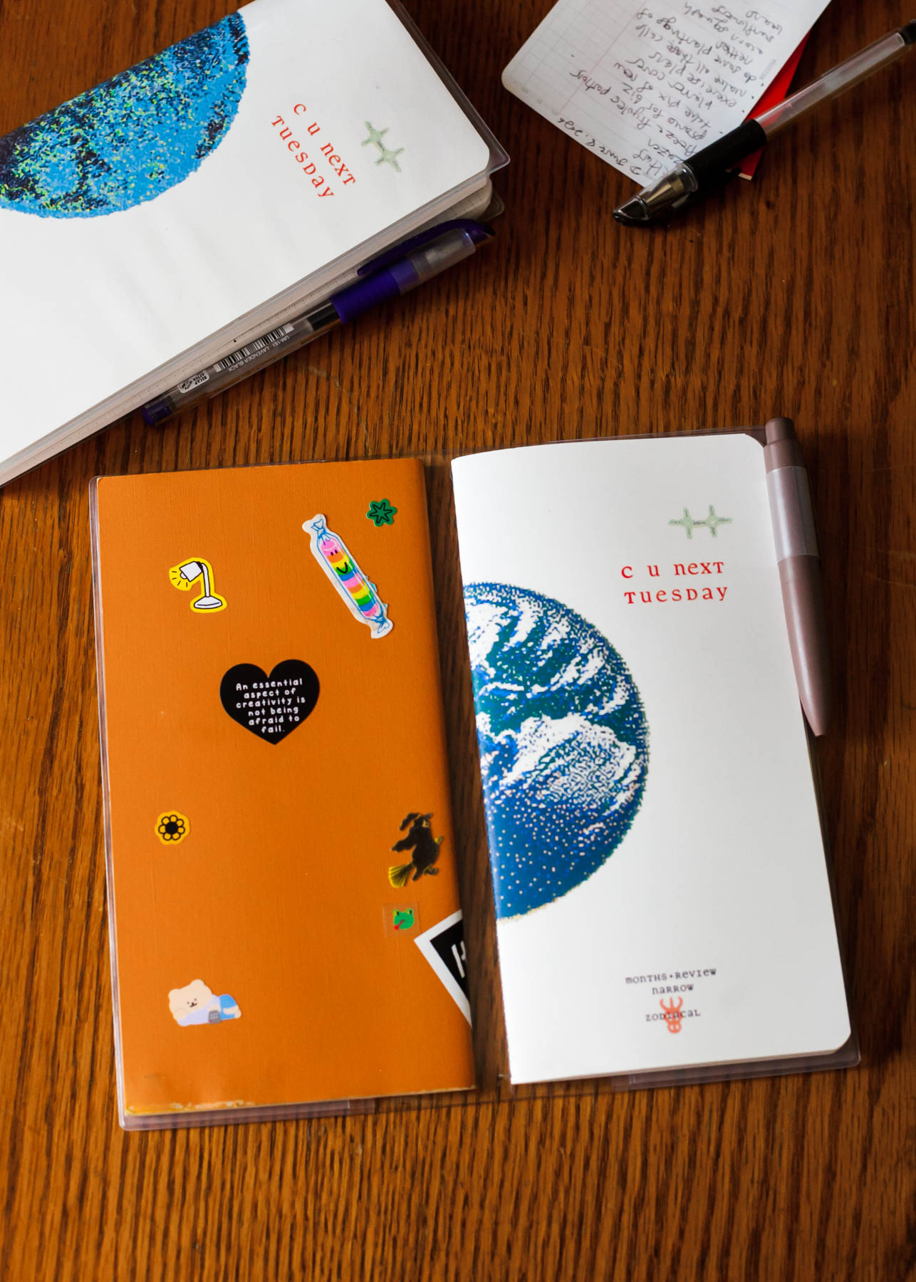 A5 NARROW clear cover fits traveler's notebooks