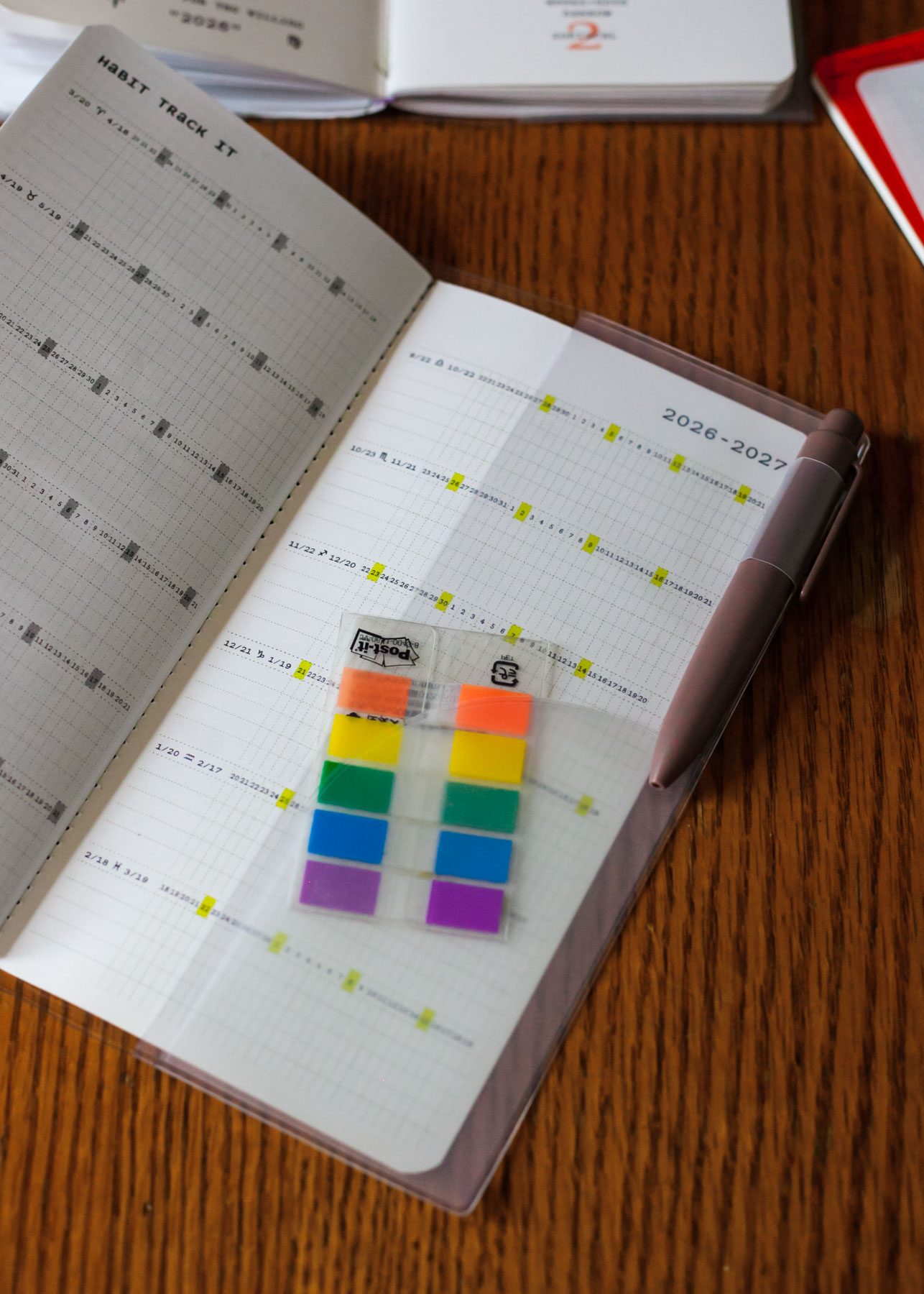 back pockets& pen loop for A5 NARROW clear cover